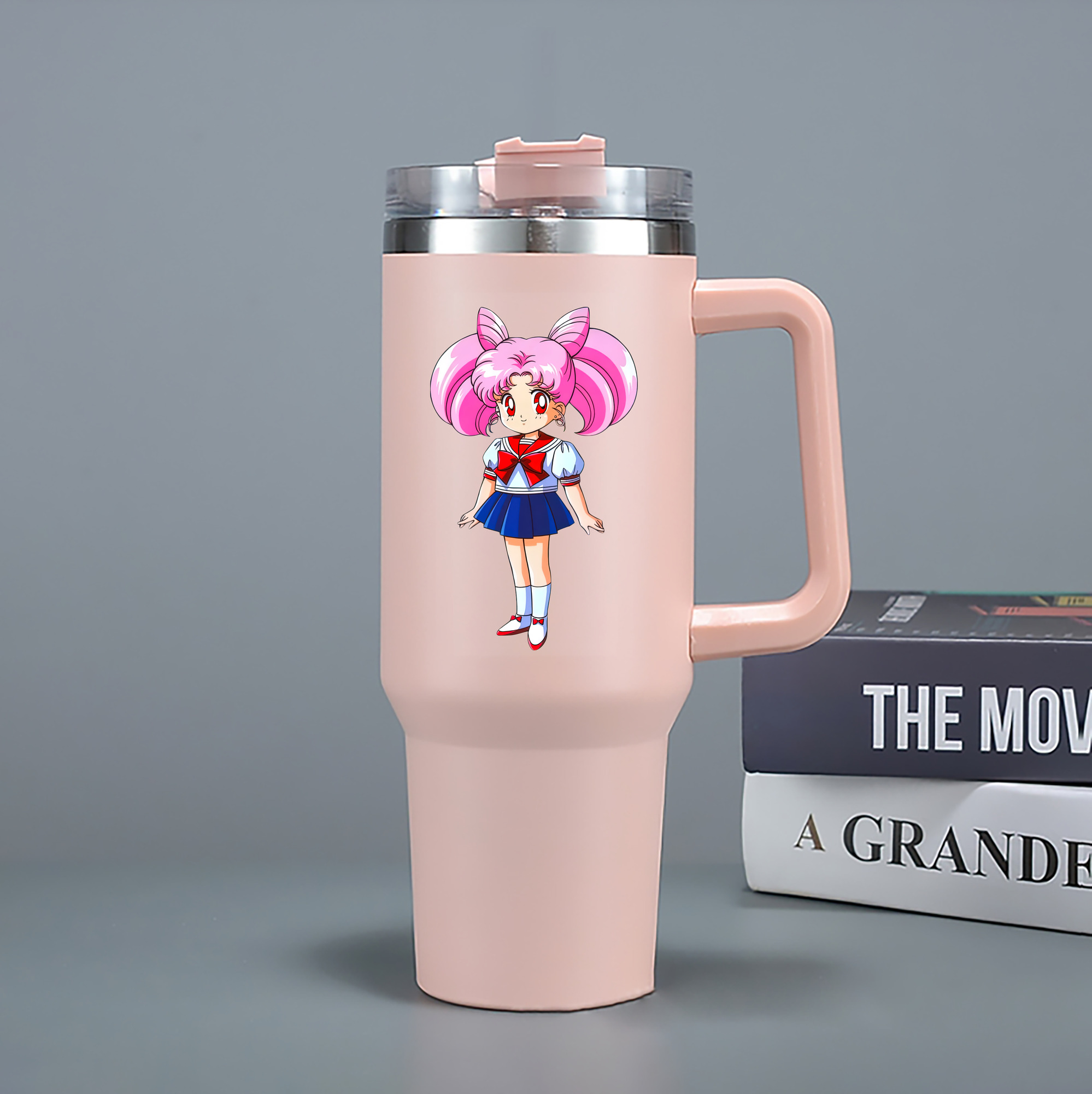 （画像用） 美少女戦士セーラームーン ちびうさ Sailor Moon Chibiusa Tsukino Usagi Small Lady Serenity 1200mL車用タンブラー（カラープリント）